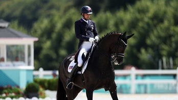 USA dressage team eliminated from Olympics over cut on horse's leg; PETA says equestrian events 'must go'