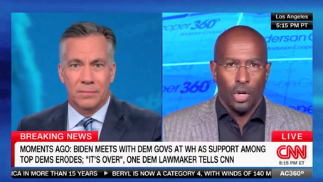 Van Jones says that Democrats are freaking out over how to replace Biden