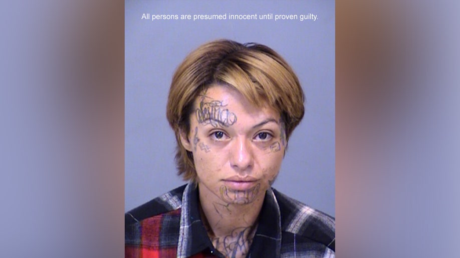 A mugshot of Frances Celaya