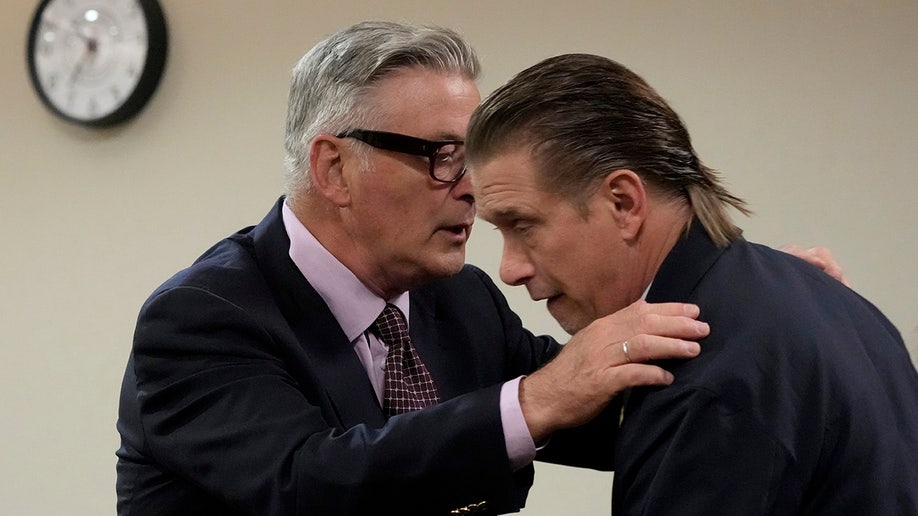 Alec Baldwin embraces his brother, actor Stephen Baldwin