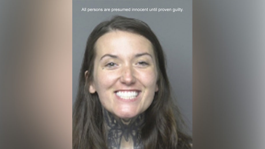 A mugshot of Alicia Pollock