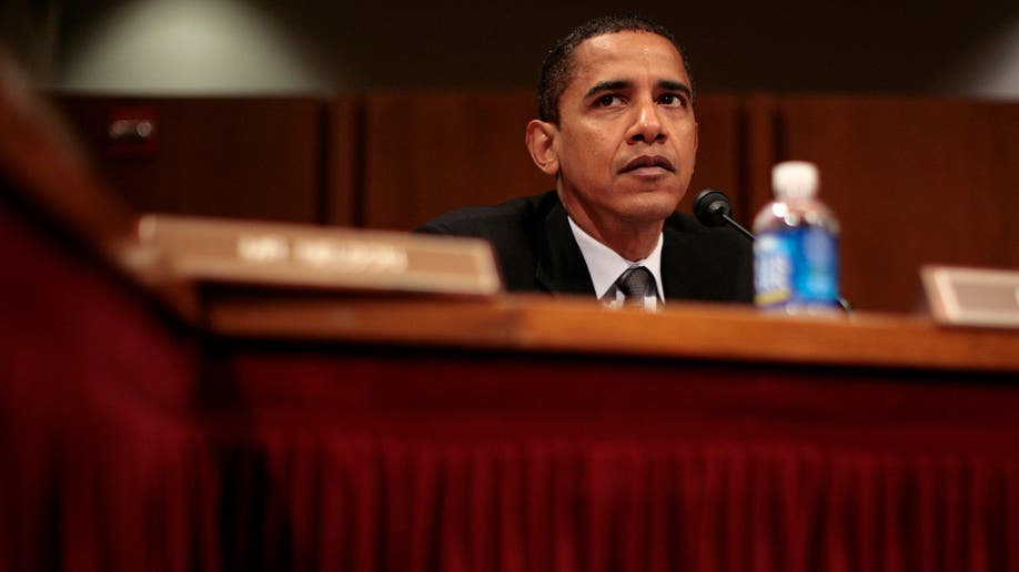 Barack Obama at Senate hearing