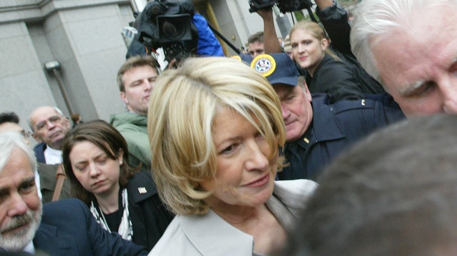 Martha Stewart leaving court