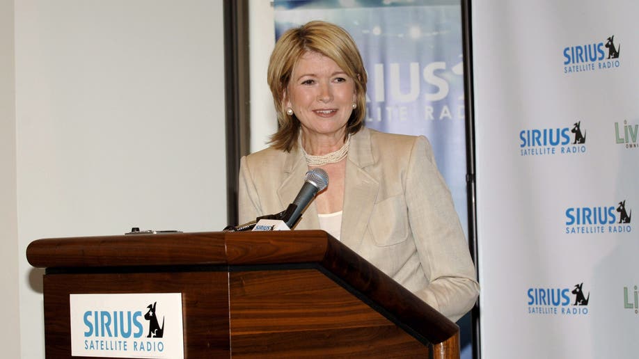 Martha Stewart speaking at an event