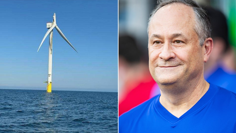 Emhoff hobnobs on Nantucket while fishermen reel from wind turbine 'disaster'