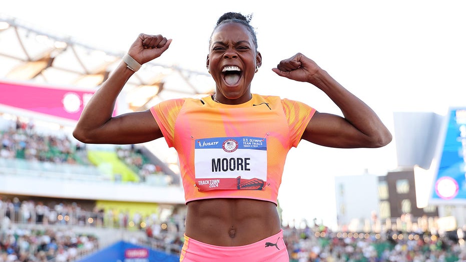 Jasmine Moore makes history as first American woman to qualify for Olympic triple jump, long jump