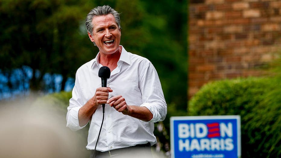 Newsom under fire for ignoring state's problems while out campaigning for Biden-Harris ticket