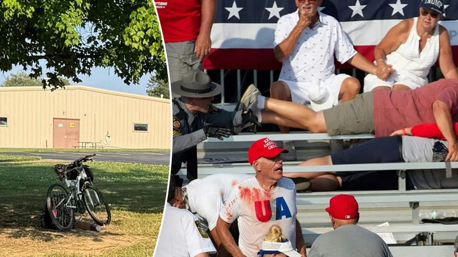 Eerie photo of Trump shooter's bike left at rally site as expert questions why 'flying squad' wasn't mobilized