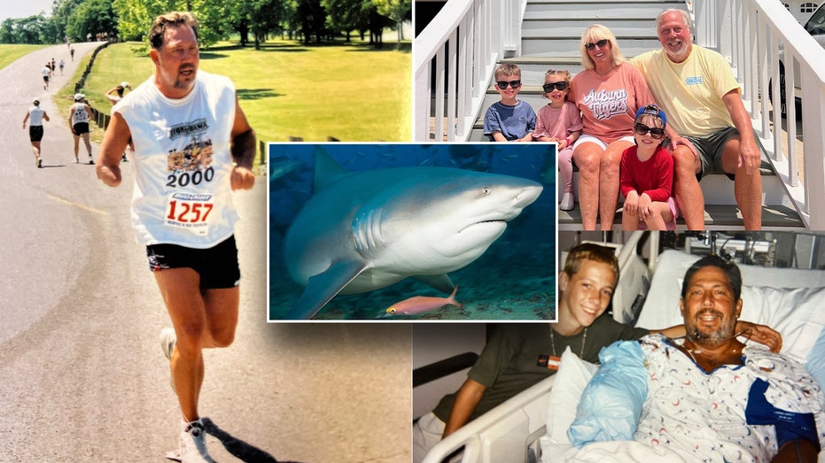 Shark Watch: Triathlete dragged underwater during shark blitz: 'You don't have an arm...Why are you laughing?' thumbnail