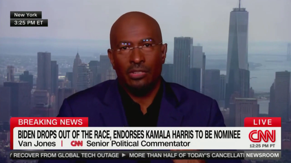 CNN's Van Jones becomes emotional reacting to Biden dropping out of race: 'Heartbroken'