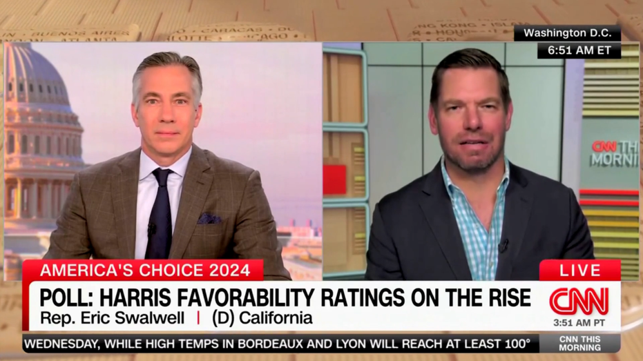 Rep. Swalwell labels Trump-Vance ticket ‘weird’ and ‘creepy’ in line echoed by media: ’24 karat creep’