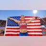Bridget Williams celebrates
