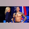 Caeleb Dressel gets interviewed