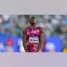 Christian Coleman reacts