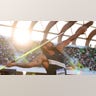 Curtis Thompson competes