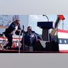 Donald Trump at a campaign rally