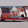 A campaign rally site for Republican presidential candidate former President Donald Trump