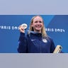 Evy Leibforth with bronze