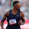 Fred Kerley competes