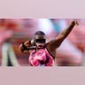 Raven Saunders competes