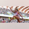 Tori Franklin competes