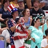 Team USA fans cheer