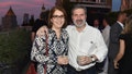 Neda Morvillo and Chris Morvillo attend Summer Birthday Cocktails For Lawrence Kaplan at Tower 270 - Rooftop on June 21, 2018 in New York City. - Fox News