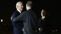 Former prisoner held by Russia US journalist Evan Gershkovich is welcomed by President Joe Biden and Vice President Kamala Harris as he arrives at Joint Base Andrews in Maryland on August 1, 2024. - Fox News