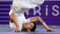 Victor Montalvo of the United States, known as B-Boy Victor, competes during the breaking B-boys bronze medal battle at the Paris 2024 Olympic Games in Paris, France, on Aug. 10, 2024. - Fox News