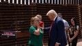 U.S. Republican Presidential Candidate and former President Donald Trump comforts Patty Morin, mother of the Rachel Morin who was murdered by an undocumented migrant, at the U.S.-Mexico border on August 22, 2024 south of Sierra Vista, Arizona. Trump will hold a rally in Glendale, Arizona tomorrow. - Fox News