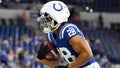 Jonathan Taylor #28 of the Indianapolis Colts warms up before a preseason game against the Denver Broncos at Lucas Oil Stadium on August 11, 2024 in Indianapolis, Indiana. - Fox News