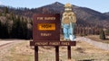 Santa Fe, New Mexico, USA - April, 12, 2012: Smokey Bear forest fire prevention sign warns tourists and children about imminent high fire danger. - Fox News