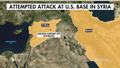 This map shows the location of the U.S. military base that was fired upon with a rocket this week. It was the third such attack on a U.S. base in Syria and Iraq this month. - Fox News