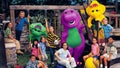 Both Demi Lovato and Selena Gomez (pictured center and second from the right), appeared on "Barney &amp; Friends." - Fox News