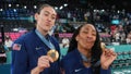 Breanna Stewart and A'ja Wilson of the USA Women's National Team pose for the camera  during the Women's Gold Medal Game. - Fox News
