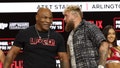 Mike Tyson and Jake Paul  attend Fanatics Fest Press Conference at Javits Center on August 18, 2024 in New York City. - Fox News