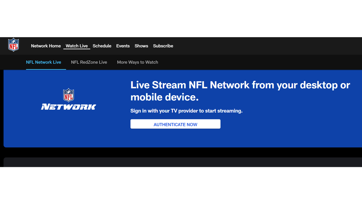 Nfl network live stream hotsell