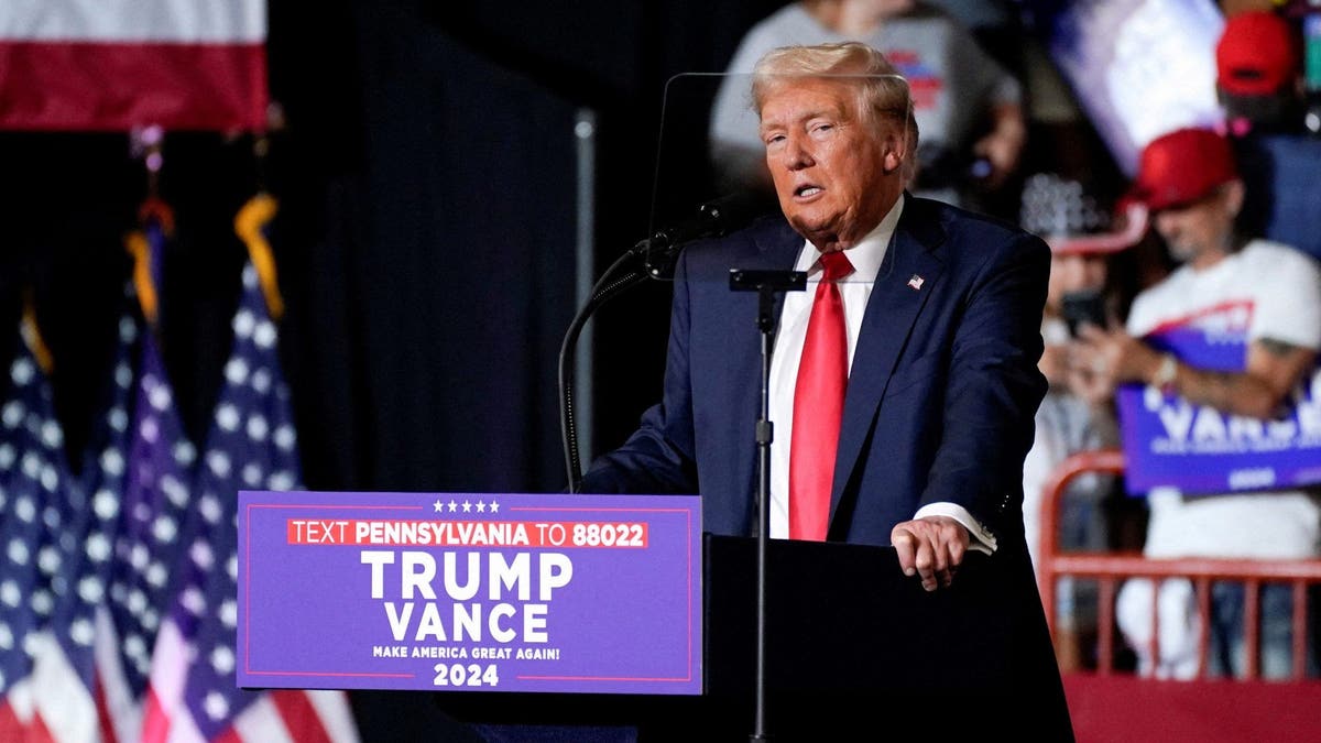 Republican presidential nominee and former U.S. President Donald Trump holds a campaign rally in Harrisburg