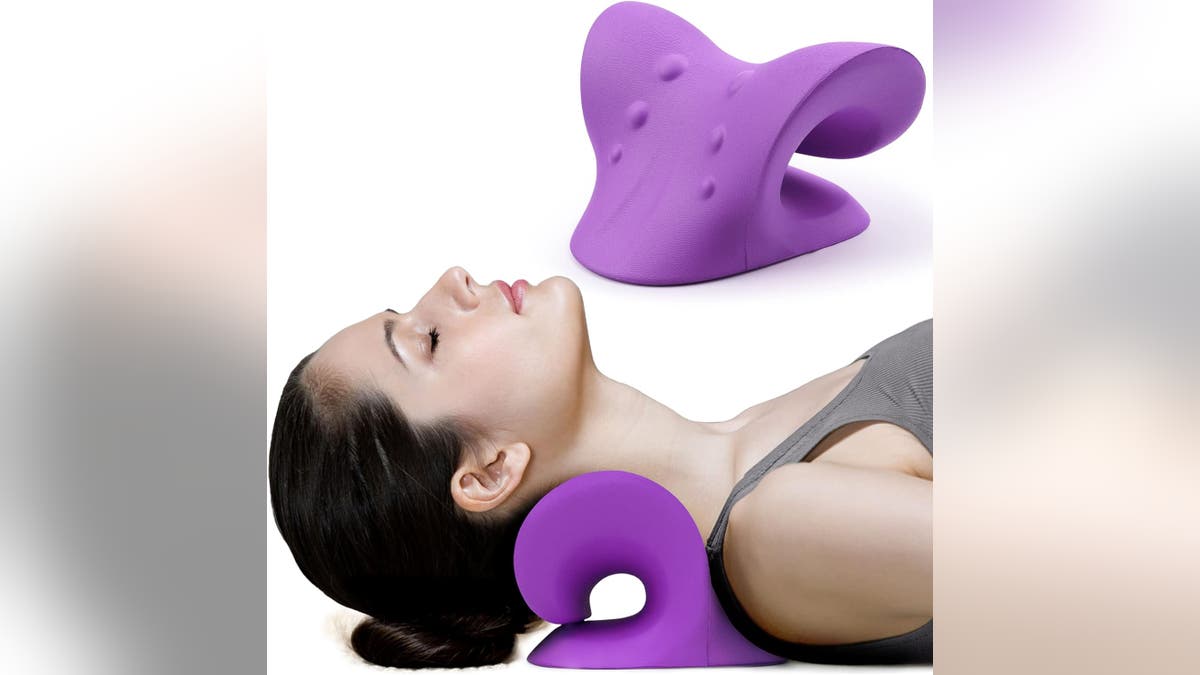 Get rid of headaches fast with this neck pillow.?