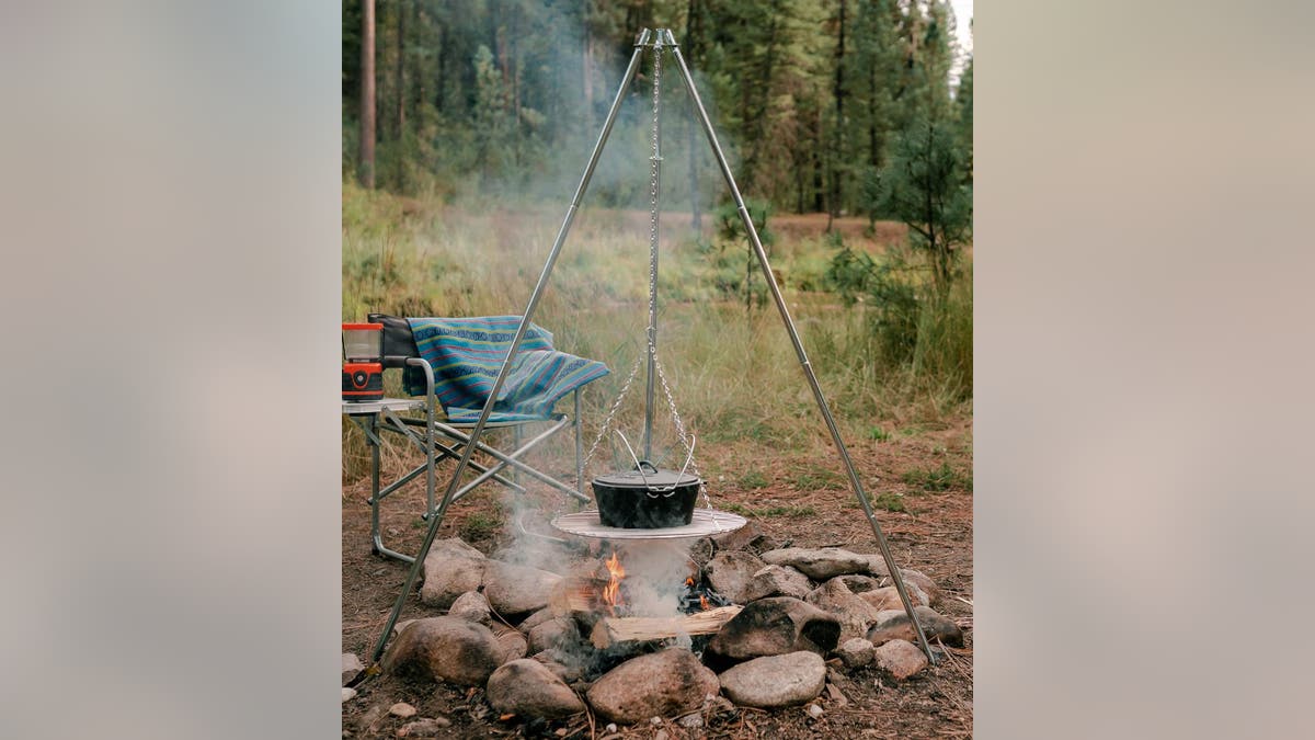 Cook all your meals over an open fire. 