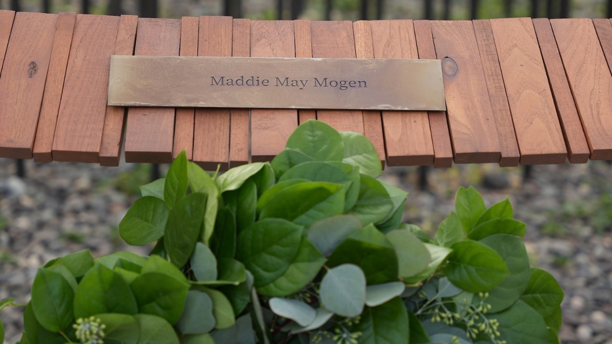 Madison May Mogen's name is featured on the monument at the Vandal Healing Garden at the University of Idaho.