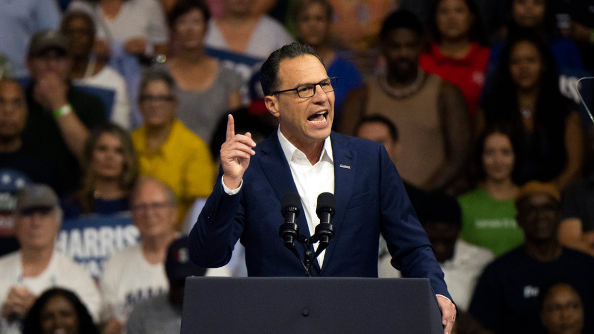 Pennsylvania Gov. Josh Shapiro speaks before Democratic presidential nominee Vice President Kamala Harris and her running mate Minnesota Gov. Tim Walz during a campaign event in Philadelphia, Tuesday, Aug. 6, 2024.