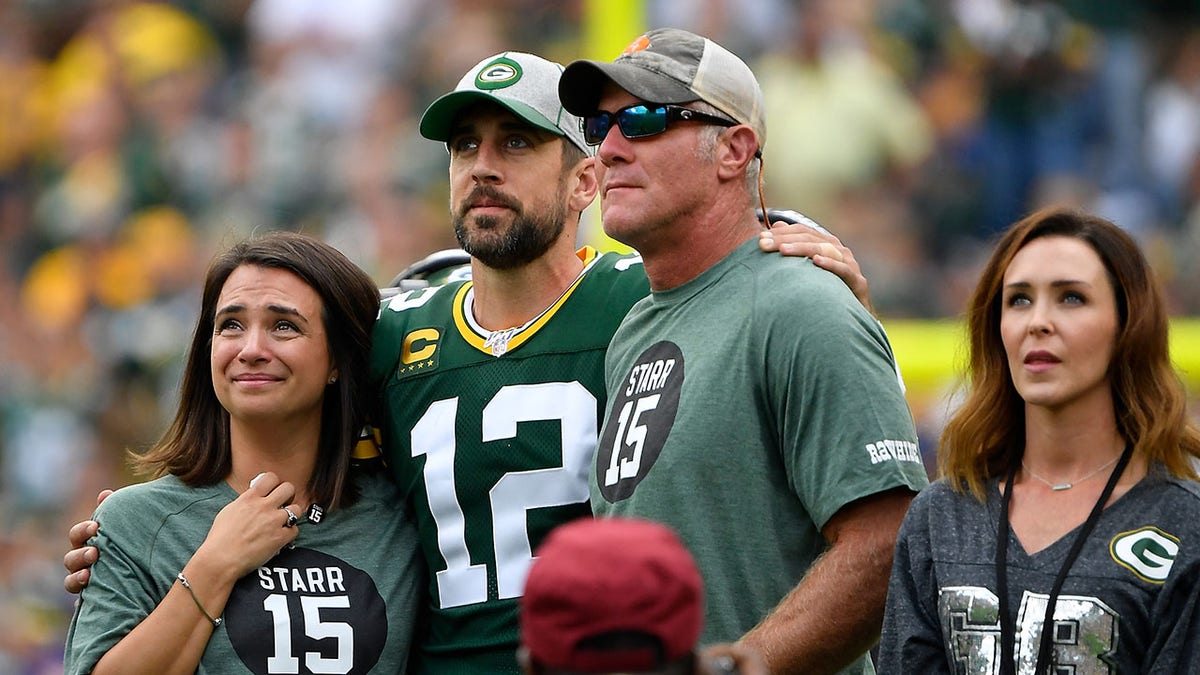 Aaron Rodgers y Brett Favre