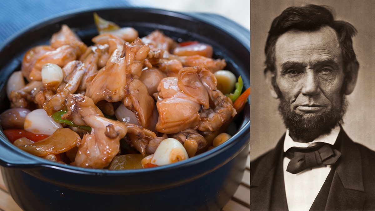 El plato favorito del presidente Abraham Lincoln era el fricasé de pollo.