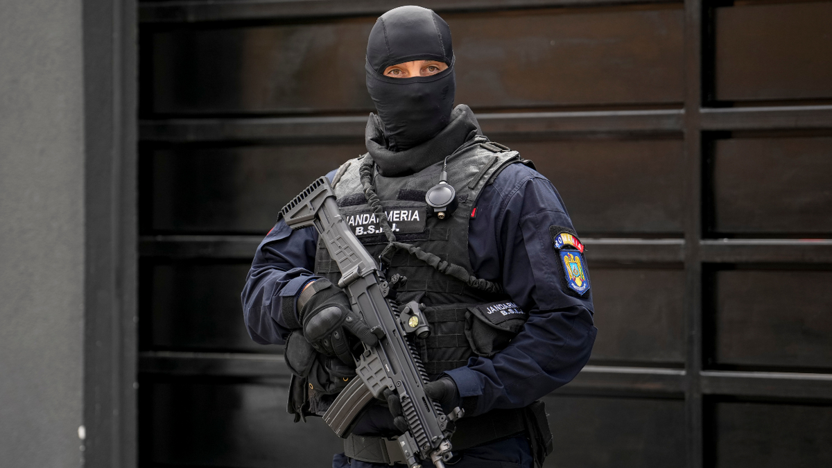 Armed police officer