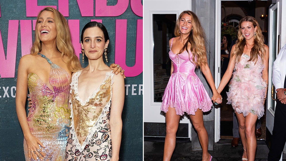 Blake Lively, Jenny Slate and Isabella Ferrer at the premiere