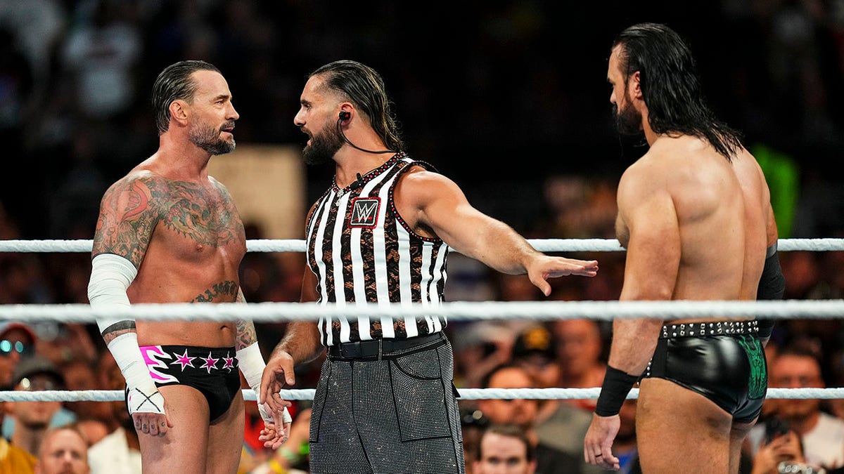 CM Punk tangles with Drew McIntyre