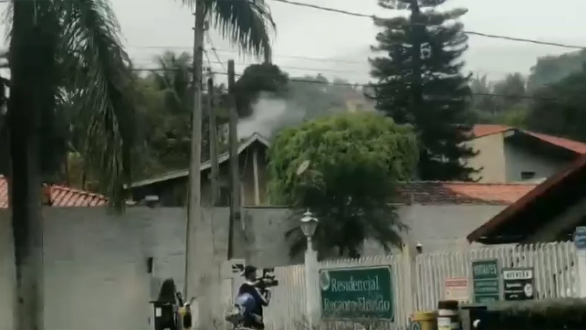 Un avión se estrelló en Sao Paulo, Brasil.