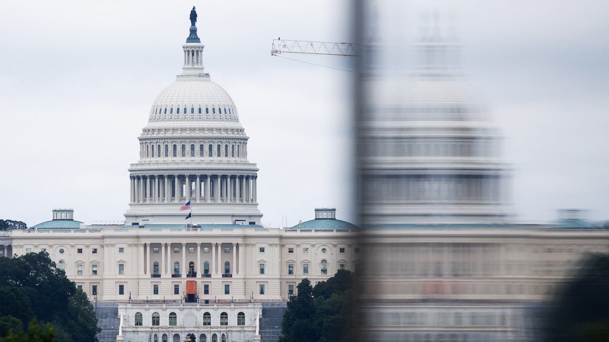 The Capitol Building is seen from the National Mall in Washington, DC on Friday, August 9, 2024.