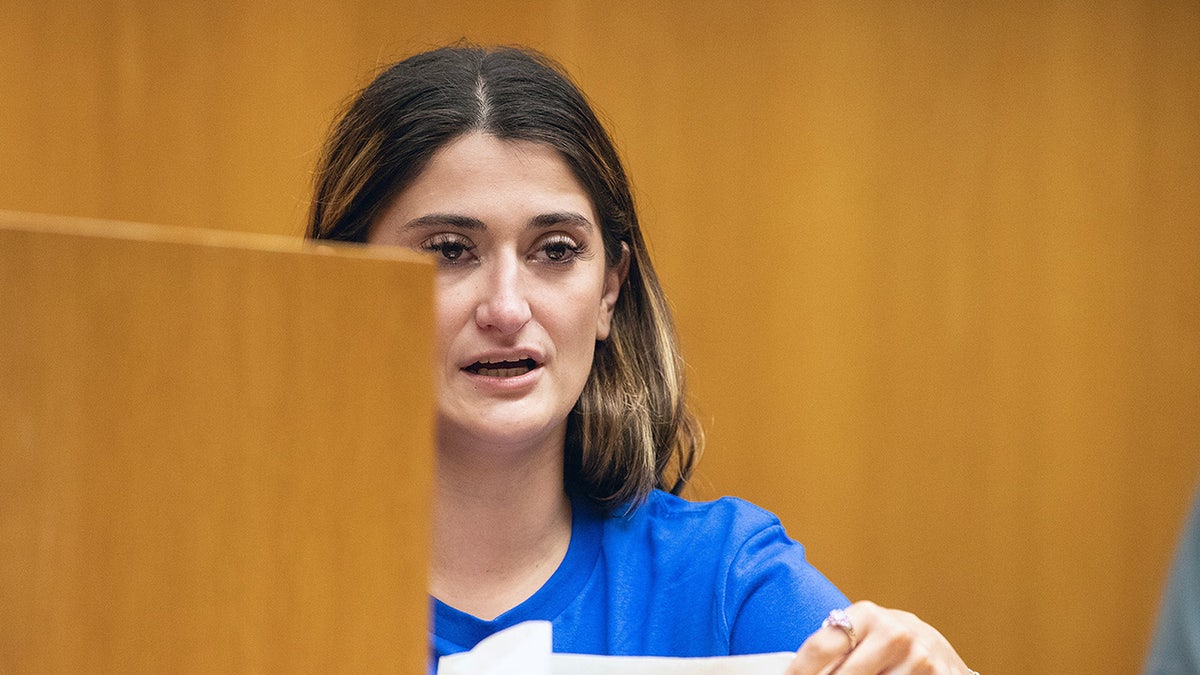 Breanna Micciolo addresses the court.